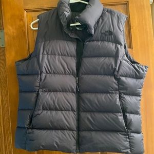 The North Face Vest, just got dry cleaned, 2 pockets, one zipper pocket inside